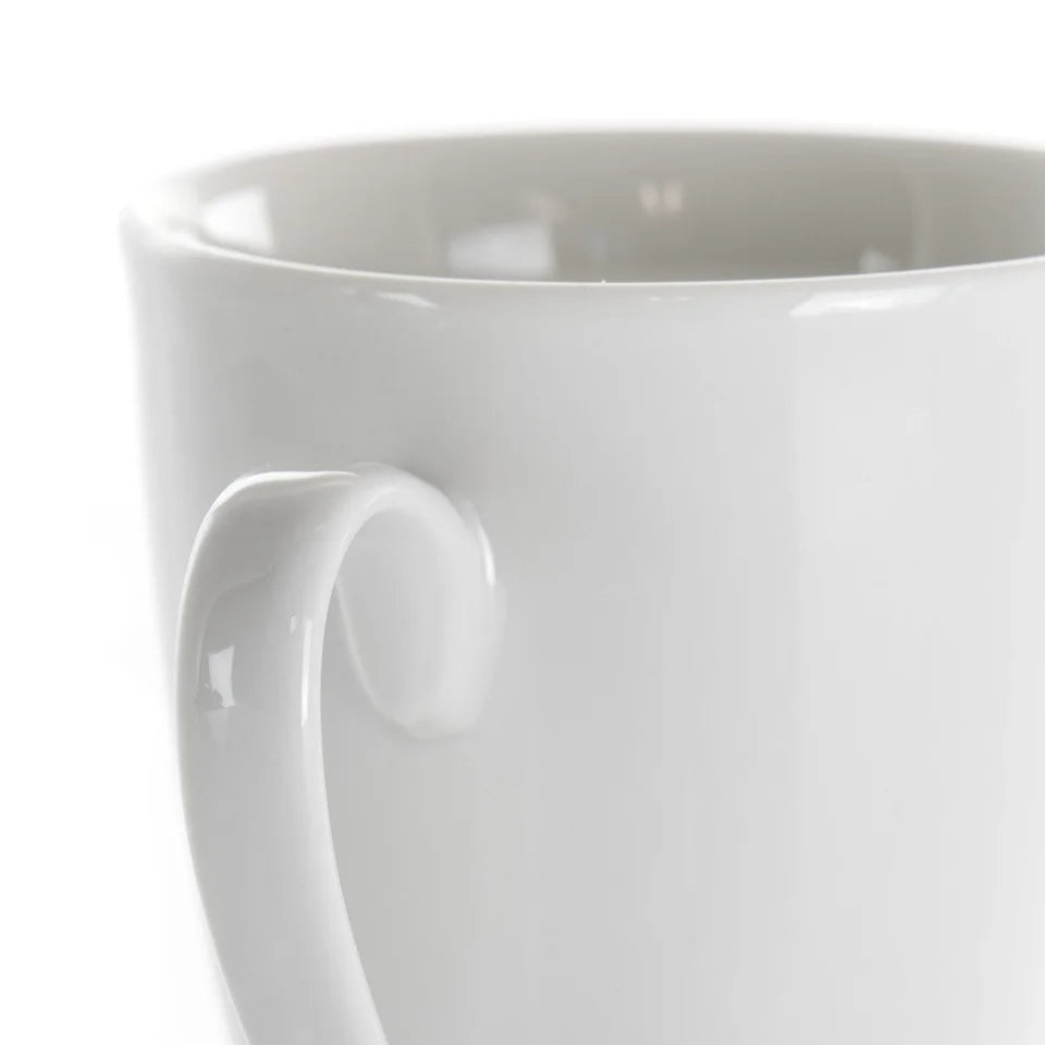 6 Piece Porcelain Mug Set 12 Oz Dishwasher Microwave Safe Durable Coffee Tea Cups Home Gatherings Special Occasions